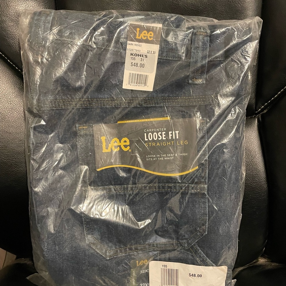 NWT Mens Lee Loose Fit Carpenter Jeans Sz 32 x 30